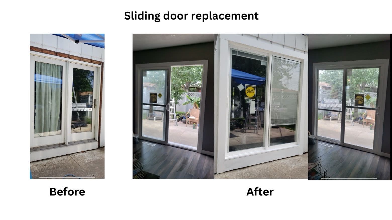 Sliding door replacement